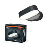 OSRAM ENDURA Style Mini-Spot helle und funktionale LED-Outdoor-Wandleuchte in Dunkelgrau mit 340° drehbarem Kopf, IP44-Schutz, ideal für Eingangsbeleuchtung