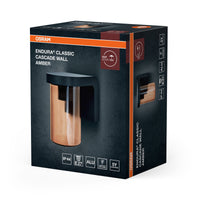 OSRAM Außenwandleuchte E27 Amber, Vintage-Wandleuchte mit Aluminiumgehäuse in Dunkelgrau, IP44-Schutz, stoßfest IK03, für Terrasse und Balkon