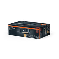 OSRAM ENDURA Style Kleine Oval Solar-Wandleuchte, warmweißes Licht (3000K), integrierter Sensor, ohne Strom nutzbar, lange Laufzeit: 30 Mal 60  Sekunden im PIR Modus, Schutzklasse IP44, schwarz