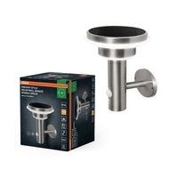 OSRAM ENDURA Style Solar LED Außenwandleuchte Schwarz, Bewegungs- & Lichtsensor, 3 Modi, IP44, modernes Design für Garten & Terrasse