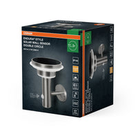 OSRAM ENDURA Style Solar LED Außenwandleuchte Schwarz, Bewegungs- & Lichtsensor, 3 Modi, IP44, modernes Design für Garten & Terrasse