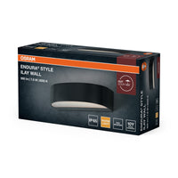 OSRAM ENDURA STYLE ILAY WALL Außenleuchte, 7,6W, 450lm, Wandleuchte, dunkelgrau, IP65 Schutzklasse, 3. 000K Farbtemperatur, warmweiße Lichtfarbe