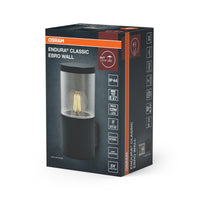 OSRAM ENDURA CLASSIC EBRO WALL Außenleuchte, Wandleuchte, dunkelgrau, Edelstahl, schnelle Installation, IP44 Schutzklasse, rostfreier Stahl, Anwendung im Außenbereich