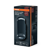 OSRAM Außenwandleuchte Up/Down GU10 mit Gap-Ring, Aluminiumgehäuse in Dunkelgrau, IP44-Schutz & IK03, Wandleuchte für Fassaden und Eingänge