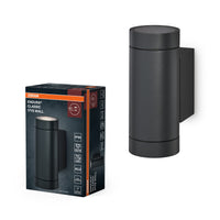 OSRAM ENDURA CLASSIC ITYS W Außenleuchte, Wandleuchte, GU10, dunkelgrau, Aluminium, einfache Installation, Diffusor aus Glas oder PMMA, IP65 Schutzklasse,indirekte Beleuchtung