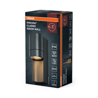 OSRAM ENDURA CLASSIC ISIDOR W Außenleuchte, Wandleuchte, GU10-Fassung, dunkelgrau, Aluminium, schnelle & einfache Installation, mattierter Diffusor, IP65 Schutzklasse, Anwendung im Außenbereich
