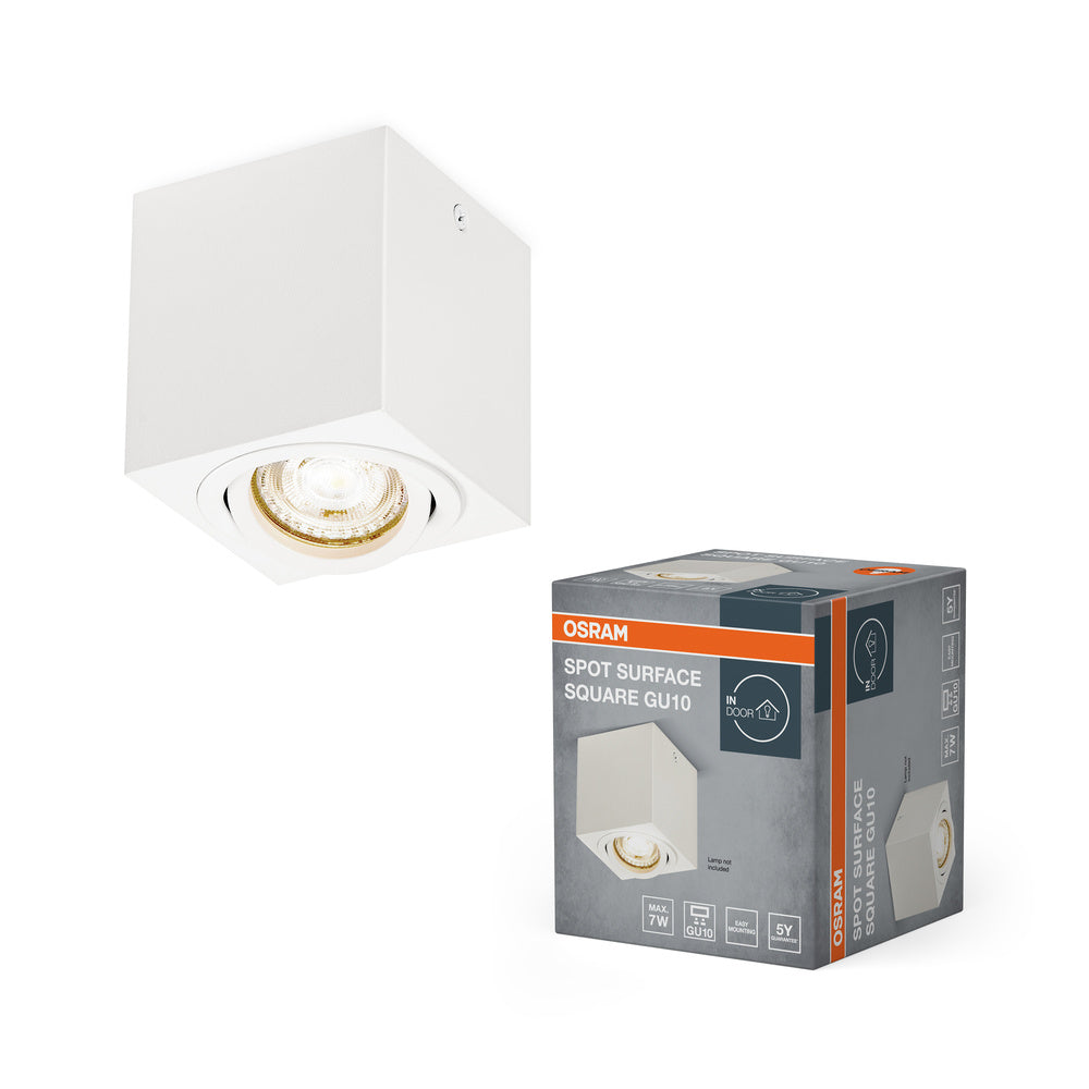 OSRAM Spot Surface Square Deckenaufbauspot 80x80mm,, weiß, GU10