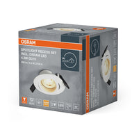 OSRAM RECESS DOWNLIGHT TWISTLOCK LED Spotlight Ø 88,5mm weiß 4,3W / 2700K Warmweiß GU10