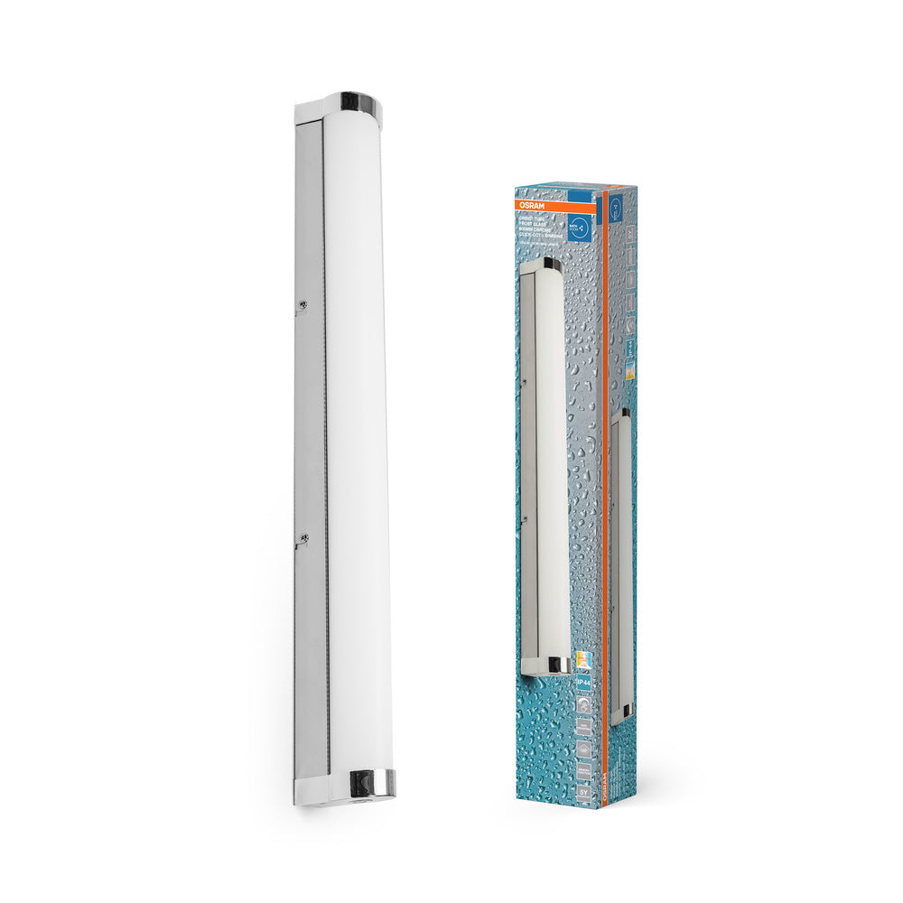 OSRAM ORBIS Tube Badezimmer Spiegel-/Wandleuchte Frost-Glas 12W 60cm Chrom