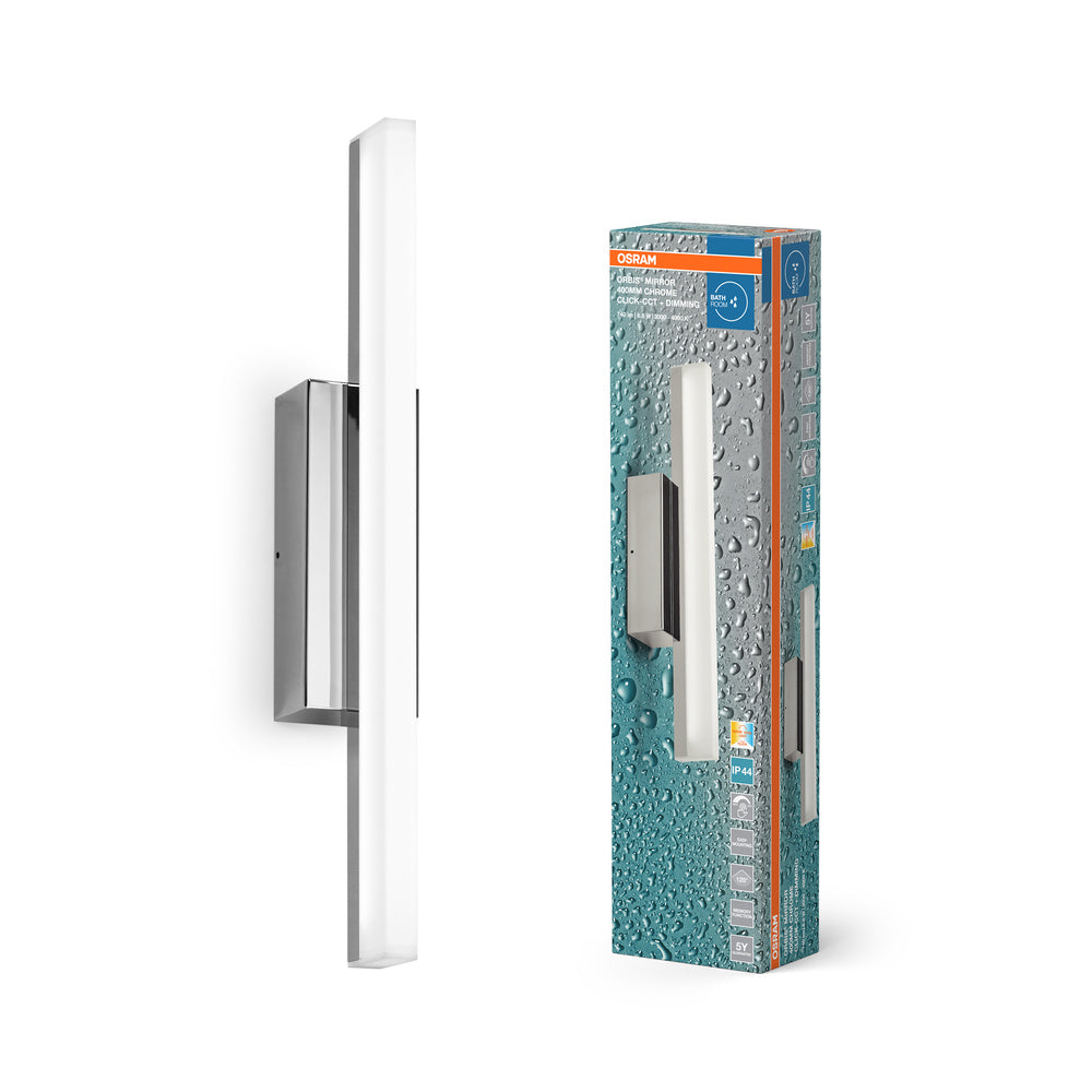 OSRAM ORBIS Mirror Badezimmer Spiegel-/Wandleuchte 6.8W 40cm dimmbar IP44 Chrom