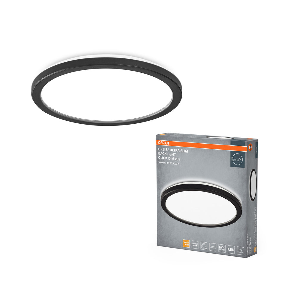 OSRAM ORBIS ClickDim Deckenleuchte 235mm, dimmbar,schwarz