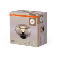 OSRAM DECOR Smoke Glass Tischleuchte E27 Schwarz
