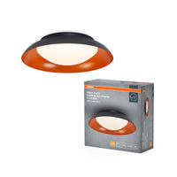 OSRAM ORBIS Plate Deckenleuchte 19W 310mm schwarz/orange