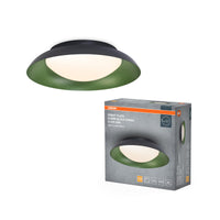 OSRAM ORBIS Plate Deckenleuchte 19W 310mm schwarz/grün