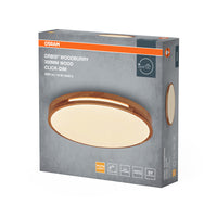 OSRAM ORBIS Woodburry Deckenleuchte dimmbar Click-DIM 16W 300mm Holz