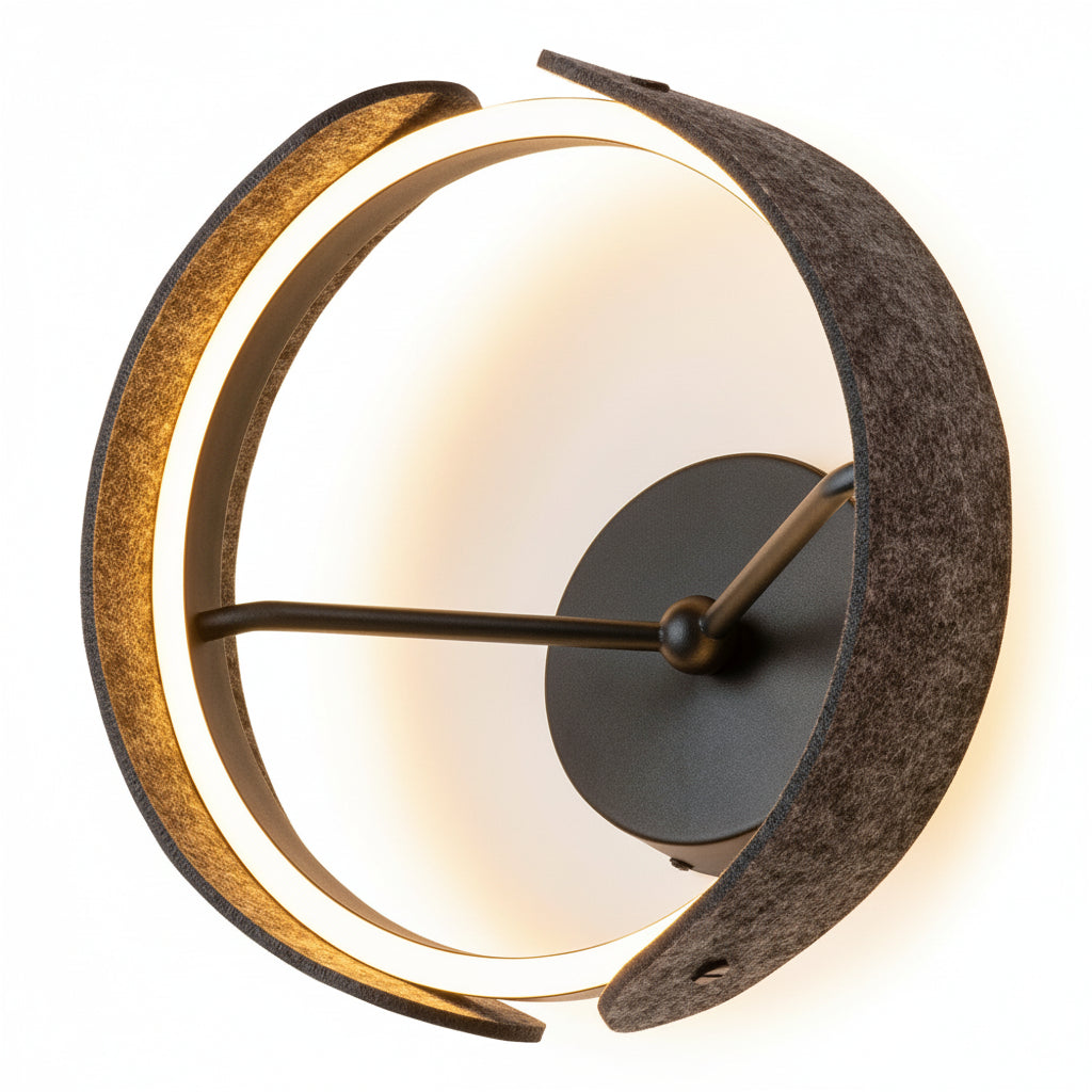 OSRAM DECOR Curve Felt Wandleuchte 20W 830 Dunkelgrau