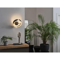 OSRAM DECOR Curve Felt Wandleuchte 20W 830 Dunkelgrau