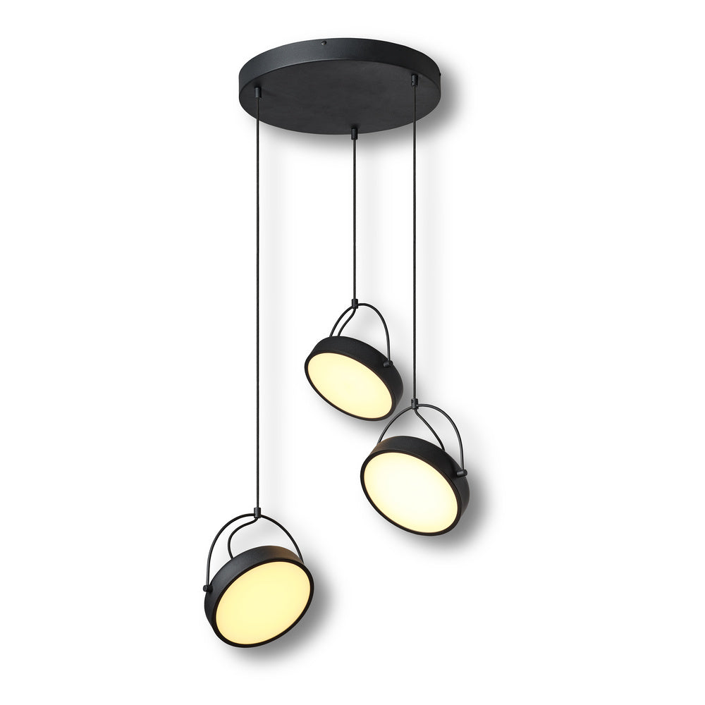 OSRAM DECOR Puck 3xPendelleuchte PL 36W Schwarz