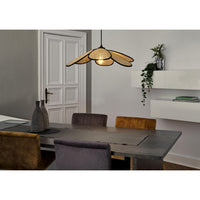 Decor Rattan Daisy Pendant 580 E27 Brown