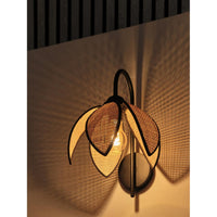 OSRAM DECOR Rattan Lotus Wandleuchte E27 Braun