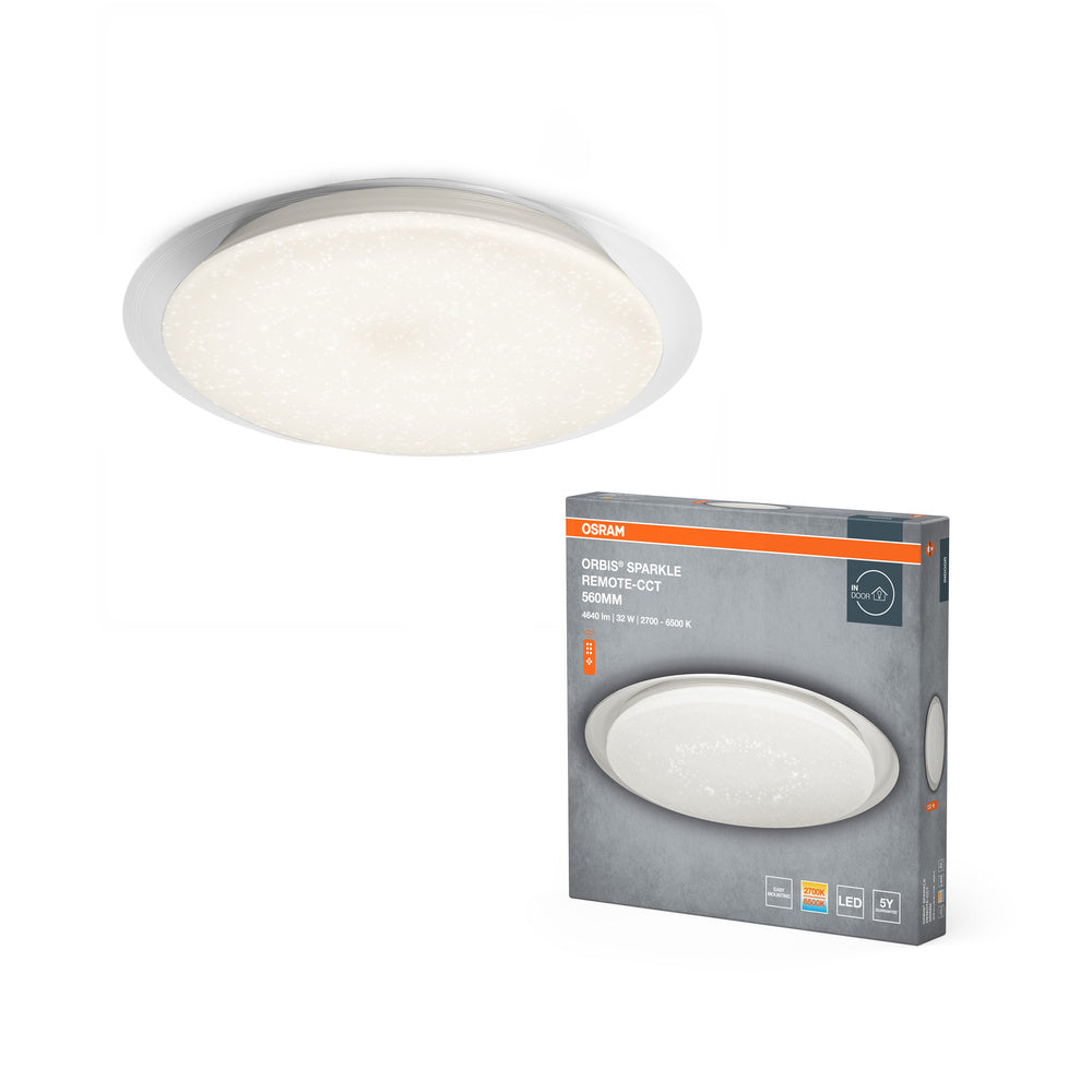 OSRAM ORBIS® Deckenleuchte Sparkle Remote-CCT 560mm 32W, 2800 lm, 2800…6000 K, Tunable White