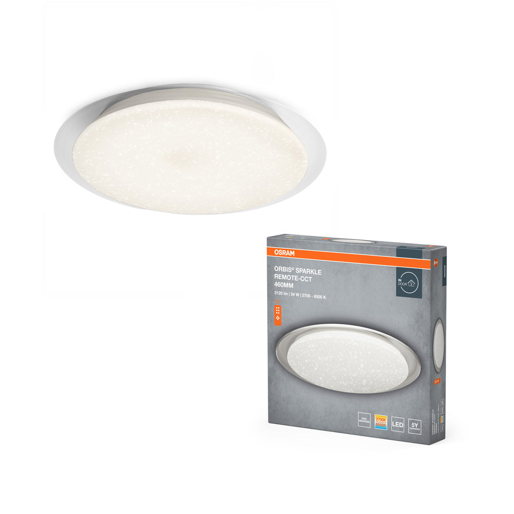 OSRAM ORBIS® Deckenleuchte Sparkle Remote-CCT 460mm 24W, 2000 lm, 2800…6000 K, Tunable White