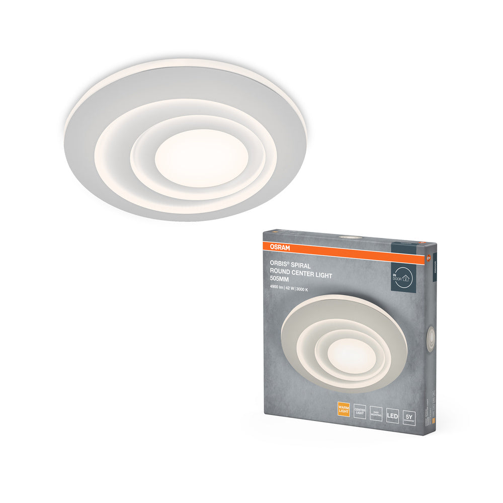 OSRAM ORBIS SPIRAL RD CL Deckenleuchte, weiß, 42W, 4000lm