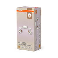 OSRAM DECOR SPOT CORK Deckenleuchte, 2 x 3,4W, 460lm, weiß