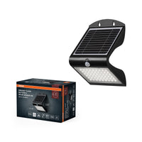 OSRAM ENDURA BUTTERFLY Solar-Flutlicht, schwarz, 4W, 500lm, Bewegungs- & Lichtsensor, Outdoor-Leuchte, Batterie aufladbar, lange Lebensdauer, einfache Montage, IP65, 4000K
