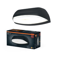 OSRAM ENDURA Style Wide LED-Außenleuchte, klassische Eingangsbeleuchtung mit moderner Lichttechnik in Dunkelgrau, IP44-Schutz, für Außenbereiche