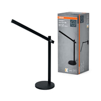 OSRAM Panan Alu Tischleuchte, Schwarz, Aluminium, dimmbar