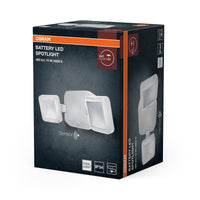 OSRAM Battery Spotlight, Außenleuchte, Weiß, 10W, 4000K, IP54, Licht- und Bewegungssensor, batteriebetrieben, einfache Montage, 480 lm