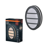 OSRAM ENDURA CLASSIC ORBICK W Außenleuchte, Wandleuchte, E27-Fassung, dunkelgrau, Aluminium, schnelle & einfache Installation, mattierter Diffusor, IP65 Schutzklasse, Anwendung im Außenbereich
