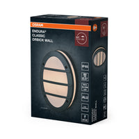 OSRAM ENDURA CLASSIC ORBICK W Außenleuchte, Wandleuchte, E27-Fassung, dunkelgrau, Aluminium, schnelle & einfache Installation, mattierter Diffusor, IP65 Schutzklasse, Anwendung im Außenbereich
