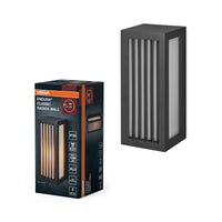 OSRAM ENDURA CLASSIC RADICK W Außenleuchte, Wandleuchte, E27-Fassung, dunkelgrau, Aluminium, schnelle & einfache Installation, mattierter Diffusor, IP65 Schutzklasse, Anwendung im Außenbereich