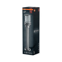OSRAM ENDURA Classic Außenleuchte 55cm E27 Edelstahl IP44, ohne Leuchtmittel, klarem Glasdiffusor, für Wege, Eingänge und Gärten