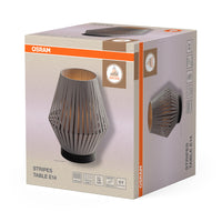 OSRAM DECOR Stripes Tischleuchte 1xE14 Dunkelgrau