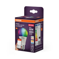 OSRAM SMART+ ZIGBEE Classic Multicolour in A-Form, LED-Lampe, Matt, 9 W, 806 lm, von 2700 bis 6500 K, Wifi, Smartspeaker-Kompatibel, Dimmbar