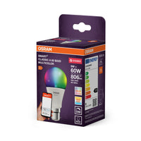 OSRAM SMART+ ZIGBEE Classic Multicolour in A-Form, LED-Lampe, Matt, 9 W, 806 lm, von 2700 bis 6500 K, Wifi, Smartspeaker-Kompatibel, Dimmbar