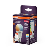 OSRAM SMART+ ZIGBEE Tunable White in A-Form, LED-Lampe, Matt, 9 W, 806 lm, von 2700 bis 6500 K, Wifi, Google Assistant, Amazon Alexa, Smartspeaker-Kompatibel, Dimmbar
