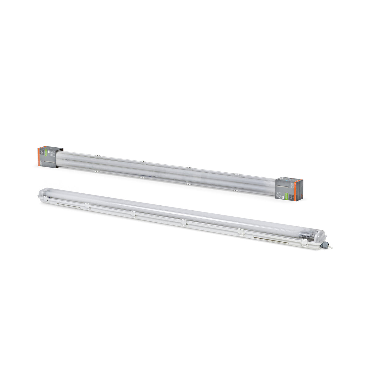 OSRAM SUBMARINE® NATURE LOOP Feuchtraum-Leuchte mit LED-Röhre, weiß, 40W, 4600lm, kaltweiß, staubdicht, strahlwassergeschützt, 40. 000 Stunden, energiesparend, Tageslichtsensor, Bewegungsmelder