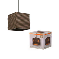 OSRAM DECOR Pendelleuchte Decor Cardboard Square braun, E27