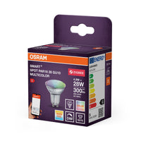 OSRAM SMART+ ZIGBEE Spot Multicolour in PAR16-Form, LED-Spot, Glas, 4,9 W, 300 lm, von 2700 bis 6500 K, ZigBee, Smartspeaker-Kompatibel, Dimmbar