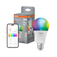 OSRAM SMART+ MATTER Classic shapes Multicolor in A-Form, LED-Lampe, Matt, 14 W, 1521 lm, von 2700 bis 6500 K, Matter, Smartspeaker-Kompatibel, Dimmbar