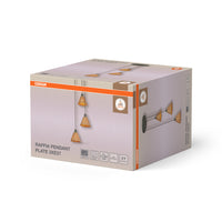 OSRAM DECOR Pendelleuchte Decor Raffia Plate grün, 3xE27
