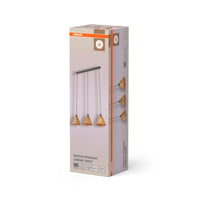 OSRAM DECOR Pendelleuchte Decor Raffia Linear grün, 3xE27