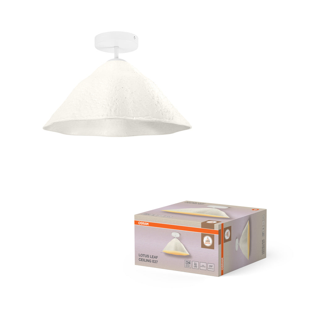 OSRAM DECOR Deckenleuchte Decor Lotus Leaf weiß, E27, 396 mm