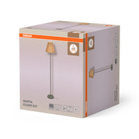 OSRAM DECOR Standleuchte Decor Raffia grün-braun, E27, 300 mm