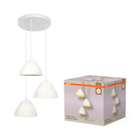 OSRAM DECOR Pendelleuchte 3-flammig Decor Camel Bell weiß, E14