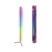 OSRAM Matter SMART+ Floor Corner Slim Stehlampe, mit Fernbedienung, Schwarz, 2000 mm, RGB + Tunable White (TW)